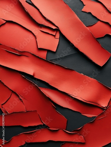 Red Paper Close-Up