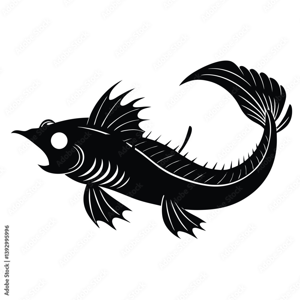 Fototapeta premium a dragongfish vector 