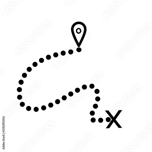 Vector treasure map