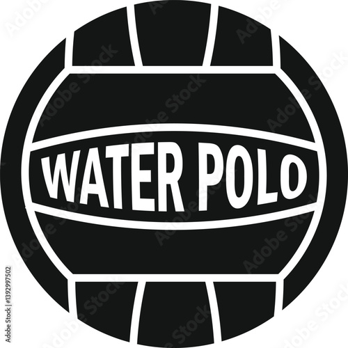 Water Polo Ball Vector Art Icons Silhouette, Water Polo Ball Illustration,