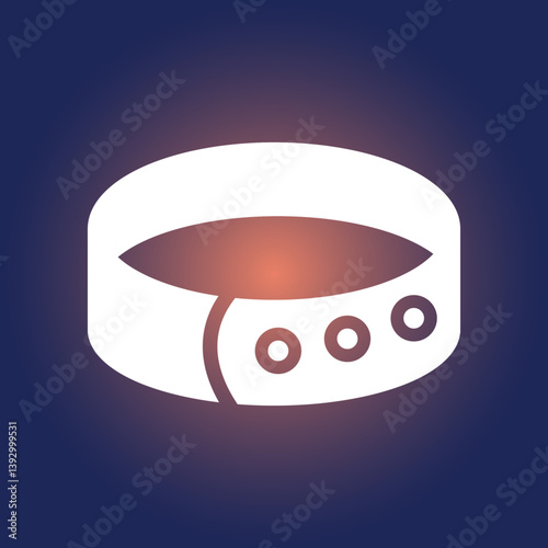 Dog Leash trendy icon respectable abstract vector illustration colorful artwork beautiful design