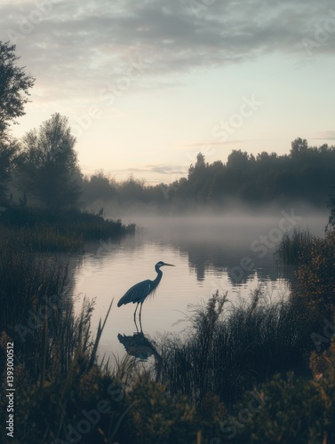 Obraz na płótnie Bird on Shore w salonie