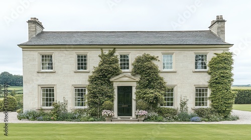 Elegant Country Manor House Exterior