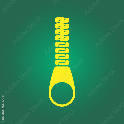 Zipper trendy icon nice abstract vector illustration colorful artwork beautiful design
