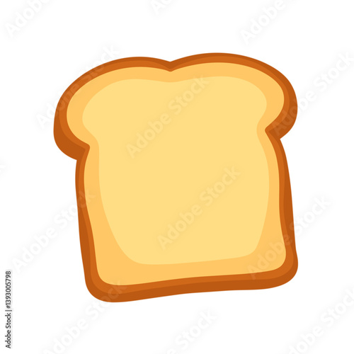 Sliced bread illustration with a golden crust 