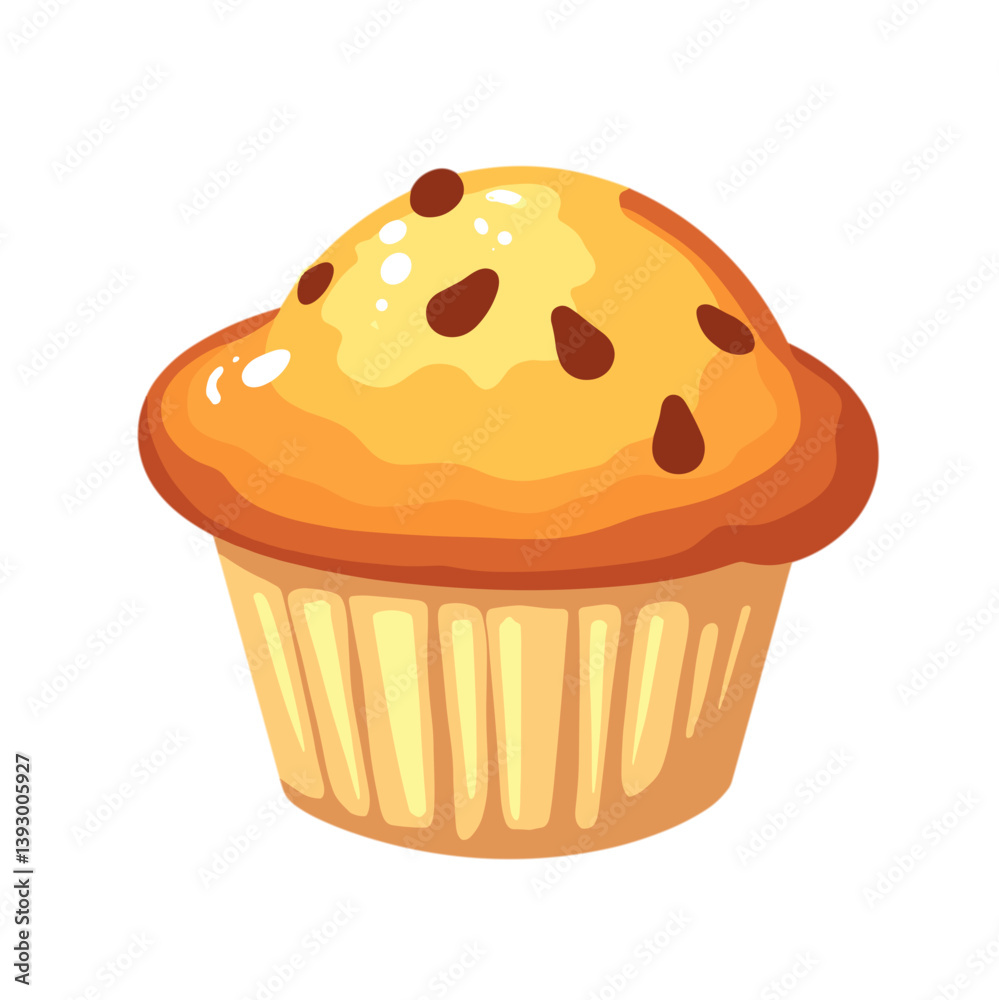 Delicious muffin with no background Delicious muffin with no background