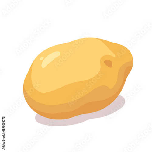 Cartoon potato, no background  