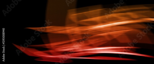 red and orange abstract background with motion blur and halftone texture