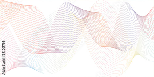 abstract red wave line on the white background image unique pattern graphics element modern summer creative gradient effect on the line vector illustration futuristic technological canvas template
