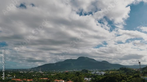 Breathtaking wide drone footage showcasing the lush natural beauty of Puerto Plata, Dominican Republic