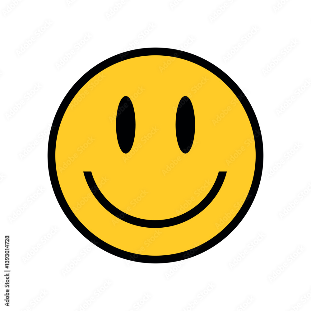 Smiley icon. Smiley face flat icon. Yellow smile symbol Smiley icon. Smiley face flat icon. Yellow smile symbol