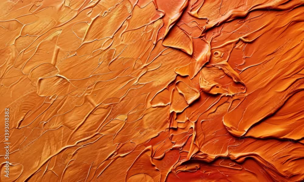 Orange textured surface with abstract patterns