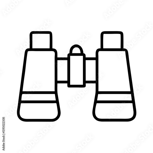 Binoculars icon symbolizing motivation and perspective  
