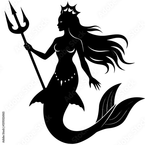 Silhouette Mermaid