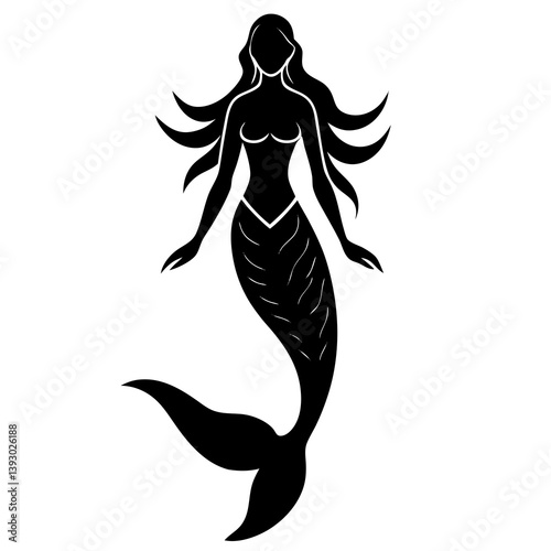 Silhouette Mermaid