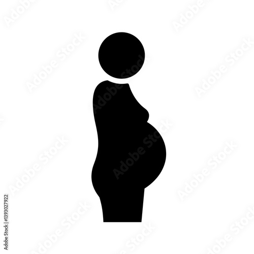 Pregnancy Silhouette: A simple yet powerful silhouette depicting the miracle of life, showcasing the beauty and strength of a pregnant woman. 