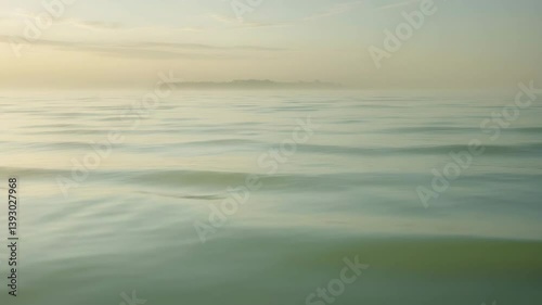 Wallpaper Mural Amazing Natural Calming Texture. Peaceful Serene Minor Waves Softly Moving On Lake Water. Torontodigital.ca