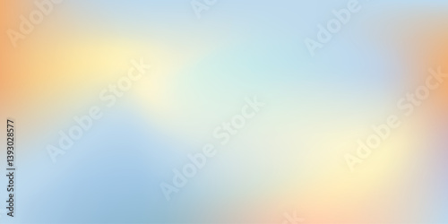 Abstract blurred background. Colorful spring, summer gradient. Blue, green, yellow, orange colors. Soft defocused backdrop.
