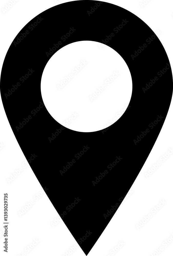 Map location sign. A symbol that represents a specific place or point on a map. Map location sign. A symbol that represents a specific place or point on a map.