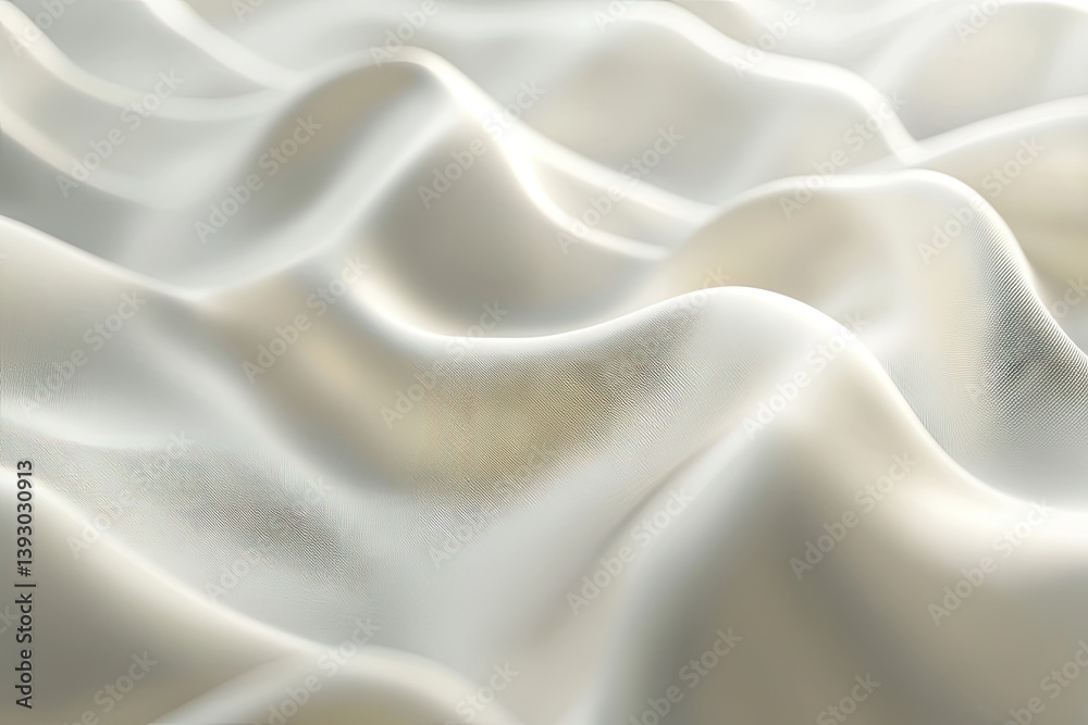 Obraz premium Elegant, flowing white fabric texture