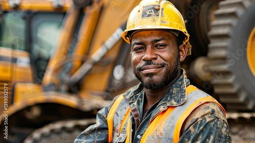 Portrait of a Smiling Construction Worker