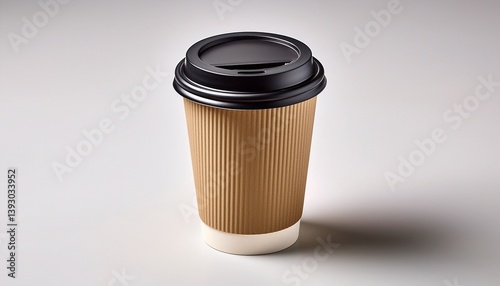 cup of coffee on white background