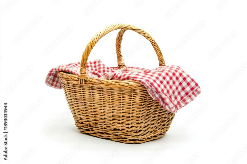 Basket Isolated on White Background Basket Isolated on White Background