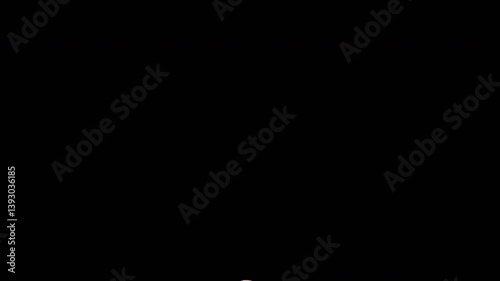 3D Animation of Red Drop with Warning Icon