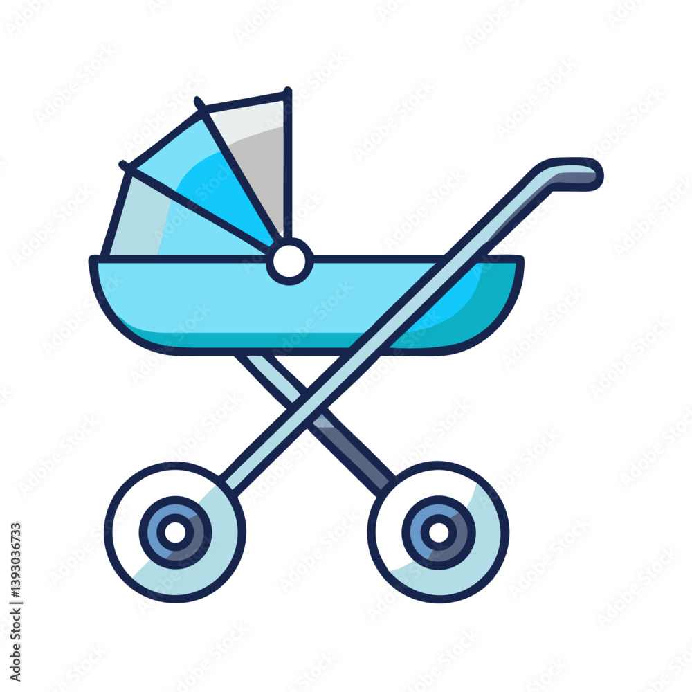 stroller colored icon isolated on transparent background
stroller colored icon isolated on transparent background
