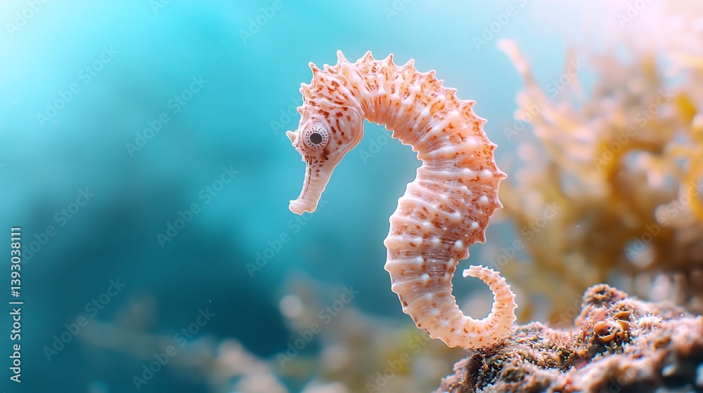 Obraz premium Seahorse ocean coral reef aquatic life