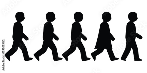 vector silhouettes of people