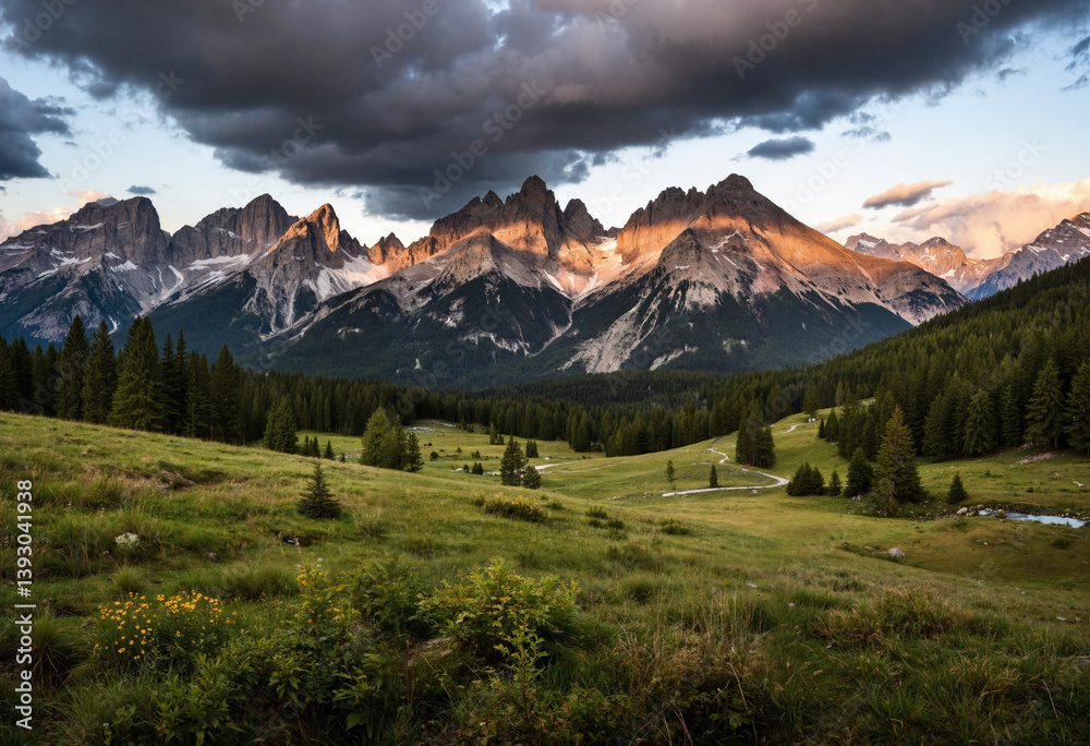 Fototapeta premium Alpenpanorama