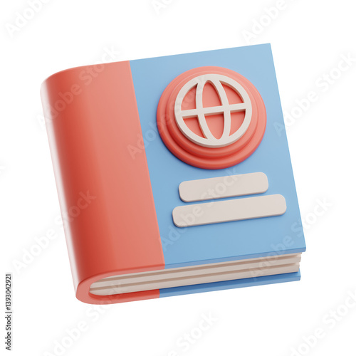 Stylized Globe Book Icon