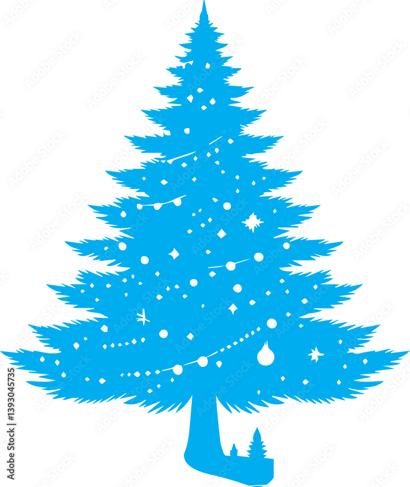 Obraz premium christmas tree vector illustration
