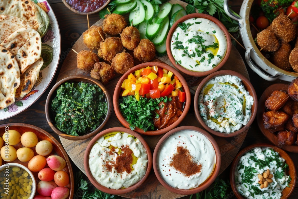Delicious Platter of Varied Fried Foods and Dips Delicious Platter of Varied Fried Foods and Dips