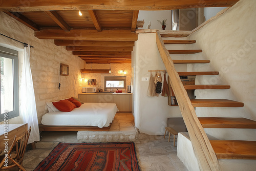 Cozy Studio Apartment with Loft Bed and Kitchenette