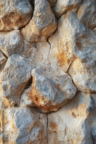 Detail of rocks at Cala Llombards. Island of Mallorca.