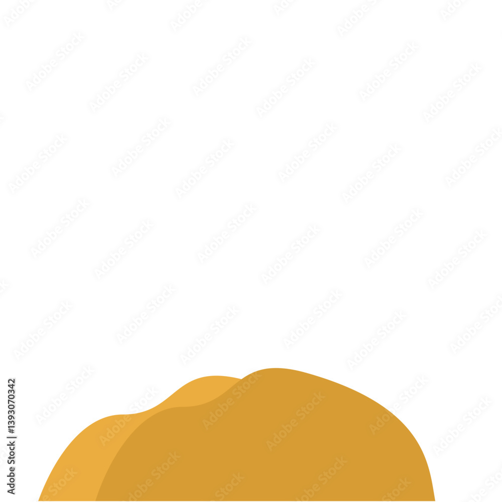 Flat Style Desert Rocks Illustration Flat Style Desert Rocks Illustration