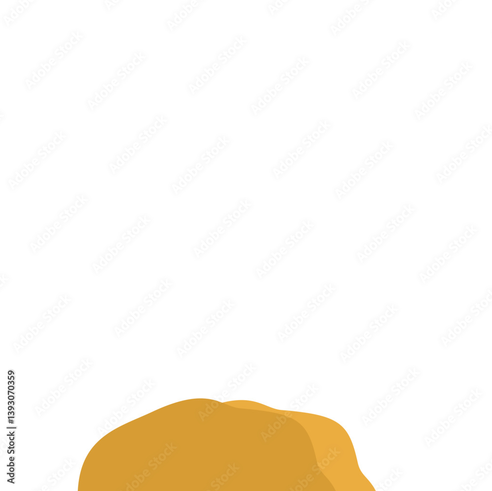 Flat Style Desert Rocks Illustration Flat Style Desert Rocks Illustration
