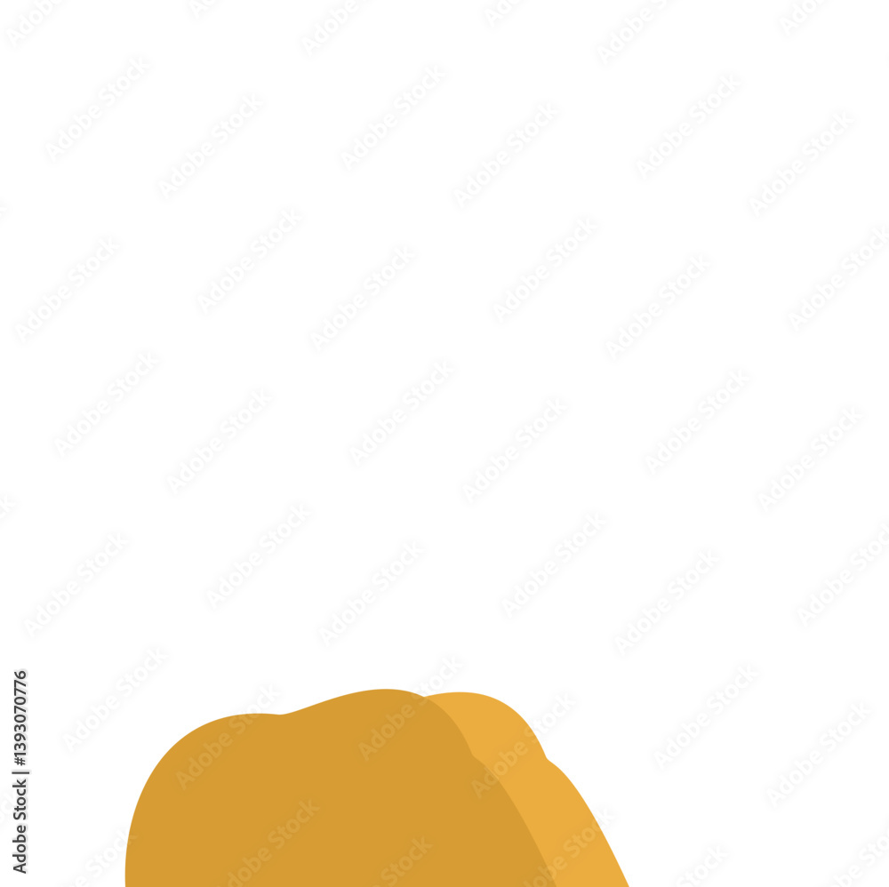 Flat Style Desert Rocks Illustration Flat Style Desert Rocks Illustration