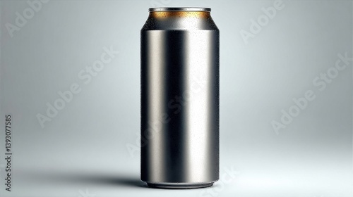 Obraz na płótnie Sleek aluminum can ready for branding and design applications w salonie