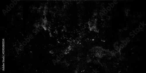 Grunge Dark Texture Background with Distressed Effect, Black Grungy Wall Texture for Overlay and Design. Grunge. Vector. 