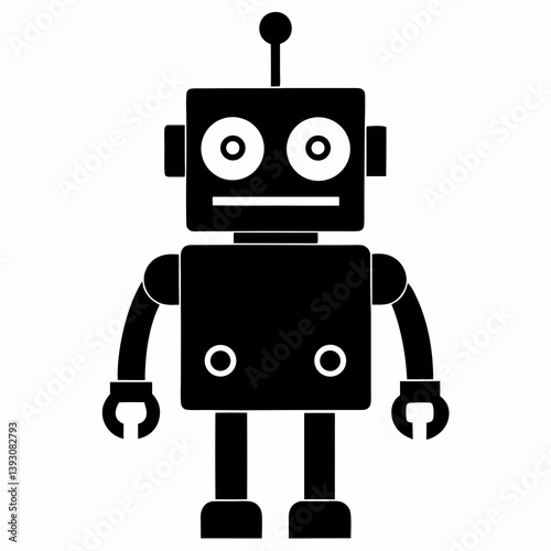 funny cartoon robot