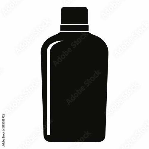black plastic bottle