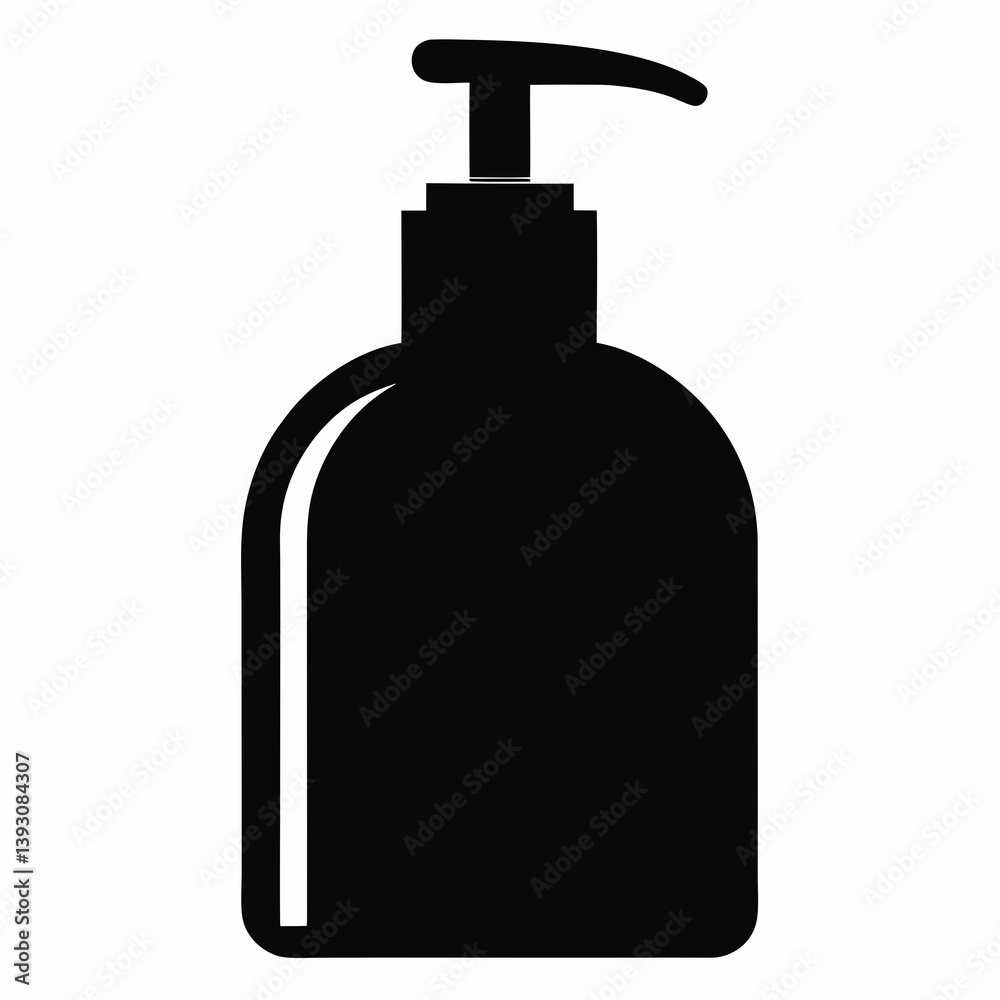 Fototapeta premium black plastic bottle