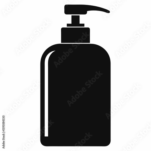 black plastic bottle