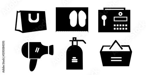 Set of household appliances icons vector