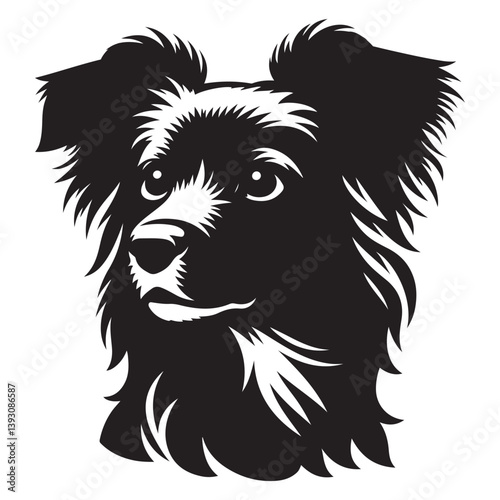 Wallpaper Mural Vector silhouette of a dog, Dog illustration, Dog art, Dog drawing, Pet Animal Silhouette. Torontodigital.ca