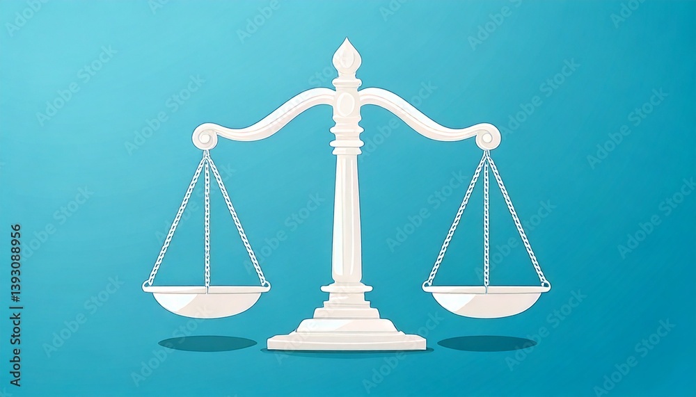 Generated image : la balance de la justice Generated image : la balance de la justice