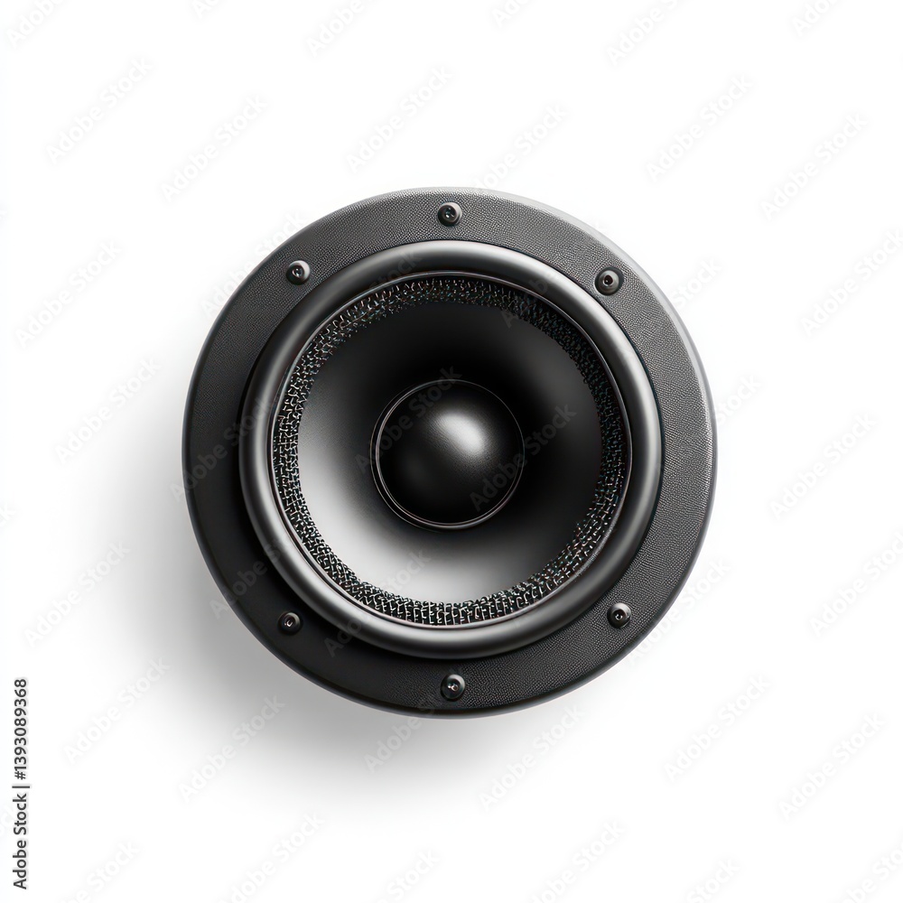 a black loudspeaker. perfect for audio design and music a black loudspeaker. perfect for audio design and music